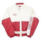 WINSTON Mens White & Red Daytona Racing Zip Jacket S Polyester Blend Motorsport