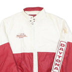 WINSTON Mens White & Red Daytona Racing Zip Jacket S Polyester Blend Motorsport