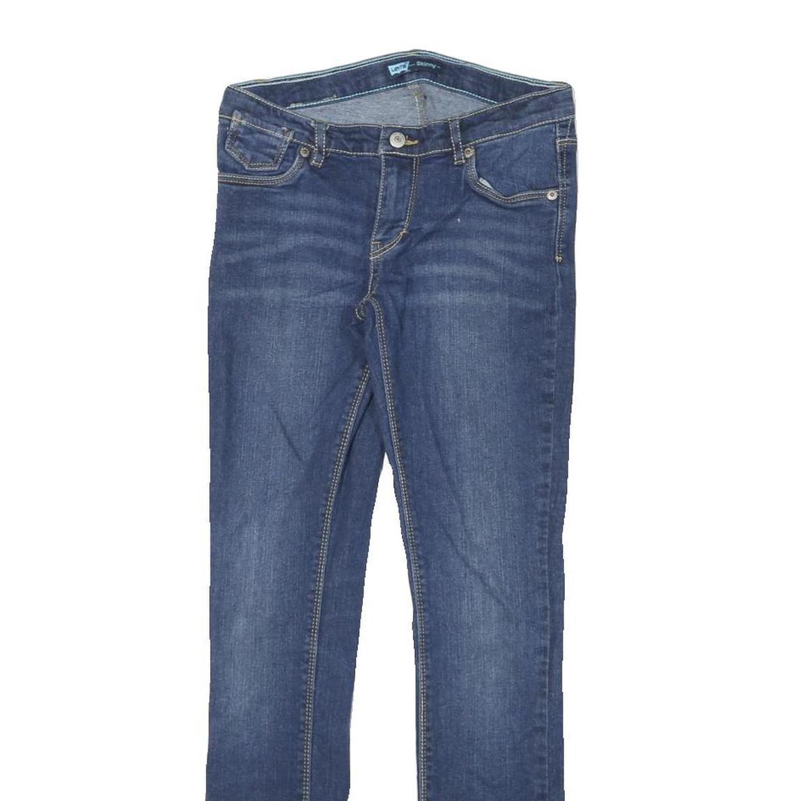 LEVI'S Womens Slim Skinny Blue Denim Medium Wash W25 L27 Stretch Cotton Blend