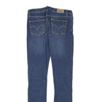LEVI'S Womens Slim Skinny Blue Denim Medium Wash W25 L27 Stretch Cotton Blend