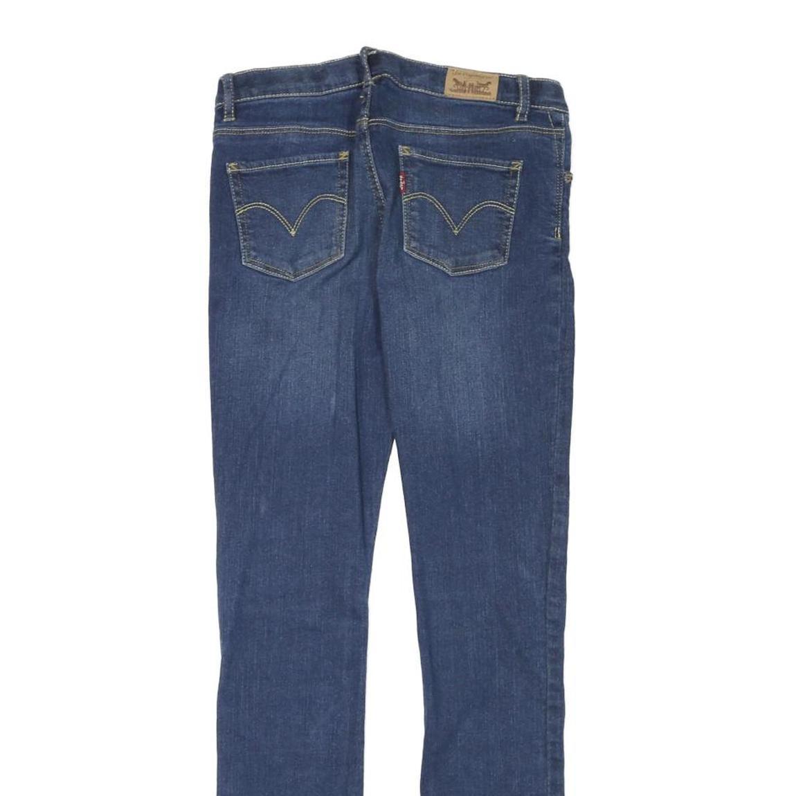 LEVI'S Womens Slim Skinny Blue Denim Medium Wash W25 L27 Stretch Cotton Blend