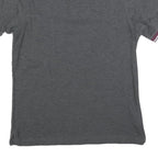 FRED PERRY Womens Grey & Burgundy Short Sleeve Polo Shirt M Cotton Blend Classic