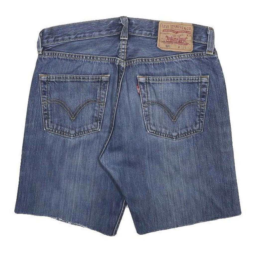 LEVI'S Mens Denim Blue Casual Shorts S W28 501 Classic Fit Cotton