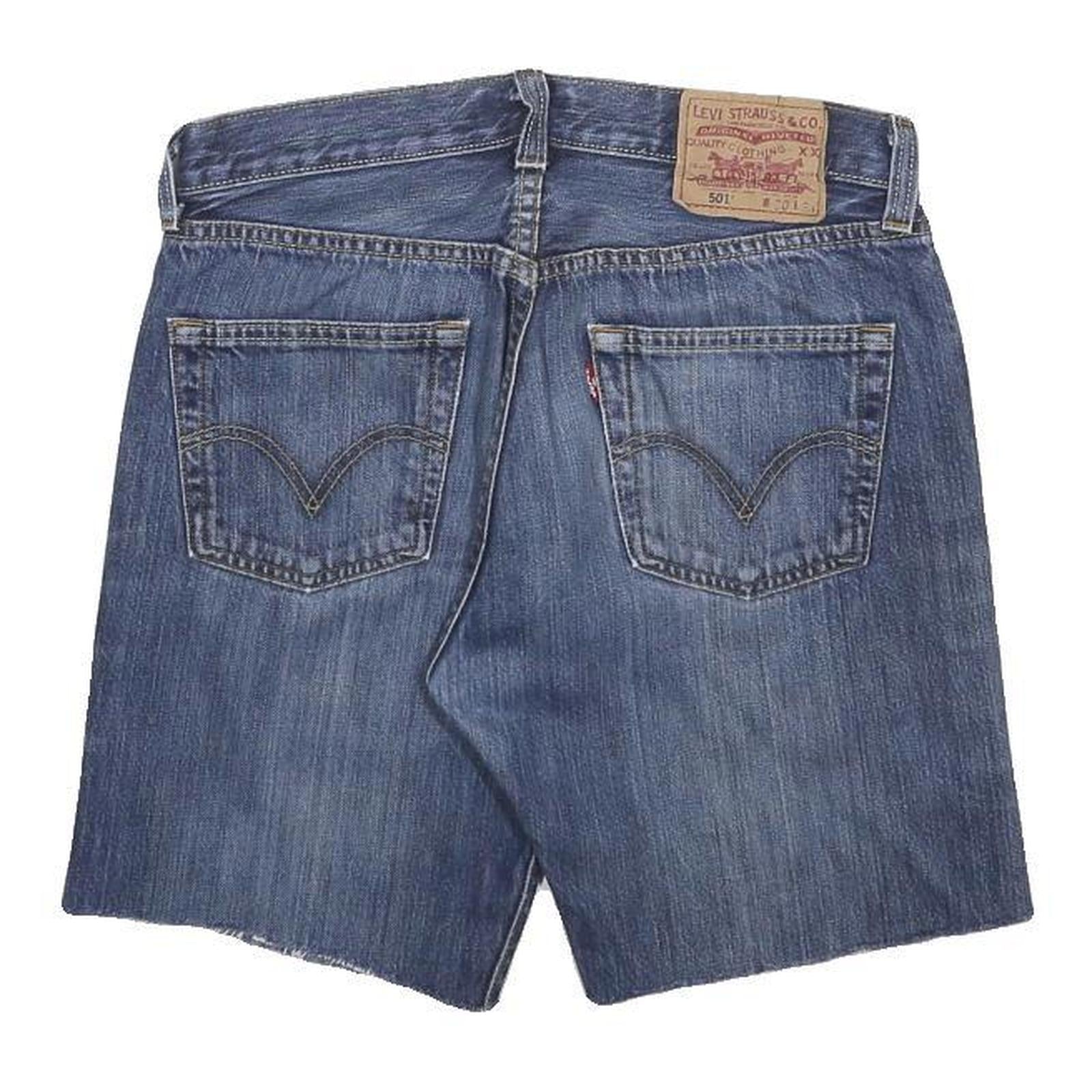 LEVI'S Mens Denim Blue Casual Shorts S W28 501 Classic Fit Cotton