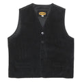 LETS GO Mens Black Jacket XL Polyester Button Plain Classic Vest Style