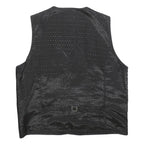 LETS GO Mens Black Jacket XL Polyester Button Plain Classic Vest Style