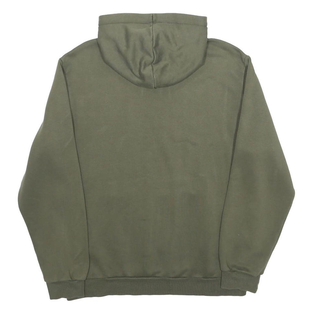 PUMA Mens Green Pullover Hoodie M Cotton Blend Casual Sportswear Sweatshirt