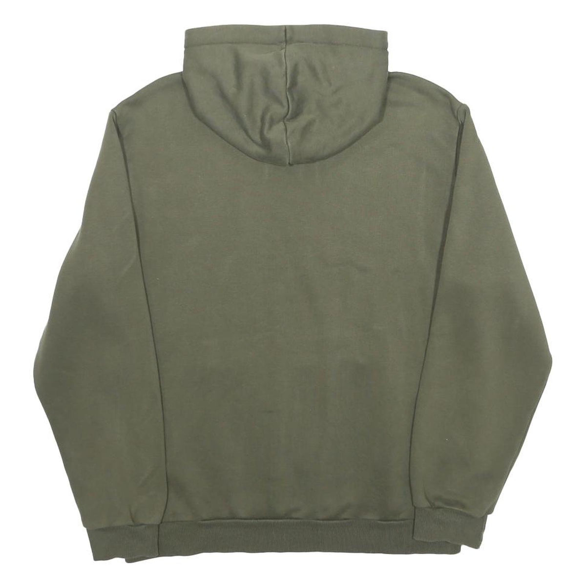 PUMA Mens Green Pullover Hoodie M Cotton Blend Casual Sportswear Sweatshirt