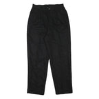 PRIORITY Mens Black Relaxed Trousers W28 L27 Polyester Blend Zip Casual Formal