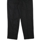 PRIORITY Mens Black Relaxed Trousers W28 L27 Polyester Blend Zip Casual Formal
