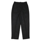 PRIORITY Mens Black Relaxed Trousers W28 L27 Polyester Blend Zip Casual Formal