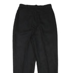 PRIORITY Mens Black Relaxed Trousers W28 L27 Polyester Blend Zip Casual Formal
