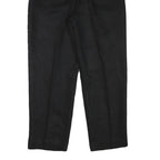 PRIORITY Mens Black Relaxed Trousers W28 L27 Polyester Blend Zip Casual Formal