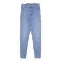 LEVI'S Womens Jeans Blue Slim Skinny Denim Light W24 L30 Cotton Blend Zip
