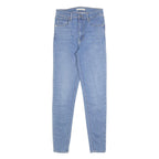 LEVI'S Womens Jeans Blue Slim Skinny Denim Light W24 L30 Cotton Blend Zip