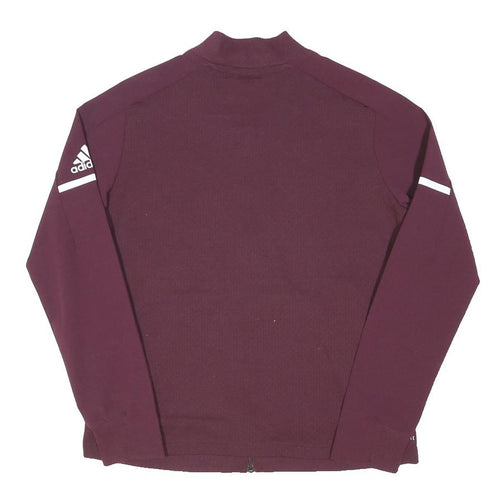ADIDAS Mens Maroon Park Buccaneers Jacket M Polyester Blend Zip Sportswear