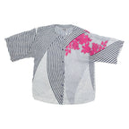 Womens Printed Blouse Black Striped UK 14