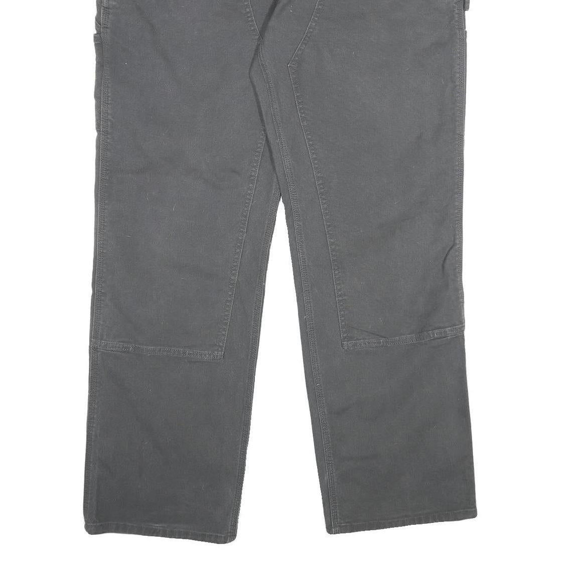 CARHARTT Mens Cotton Blend Grey Relaxed Fit Straight Trousers W40 L32 Workwear