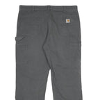 CARHARTT Mens Cotton Blend Grey Relaxed Fit Straight Trousers W40 L32 Workwear