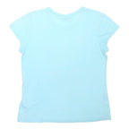 ANIMAL Womens Blue Graphic T-Shirt UK 14 Short Sleeve Round Neck Casual Wear