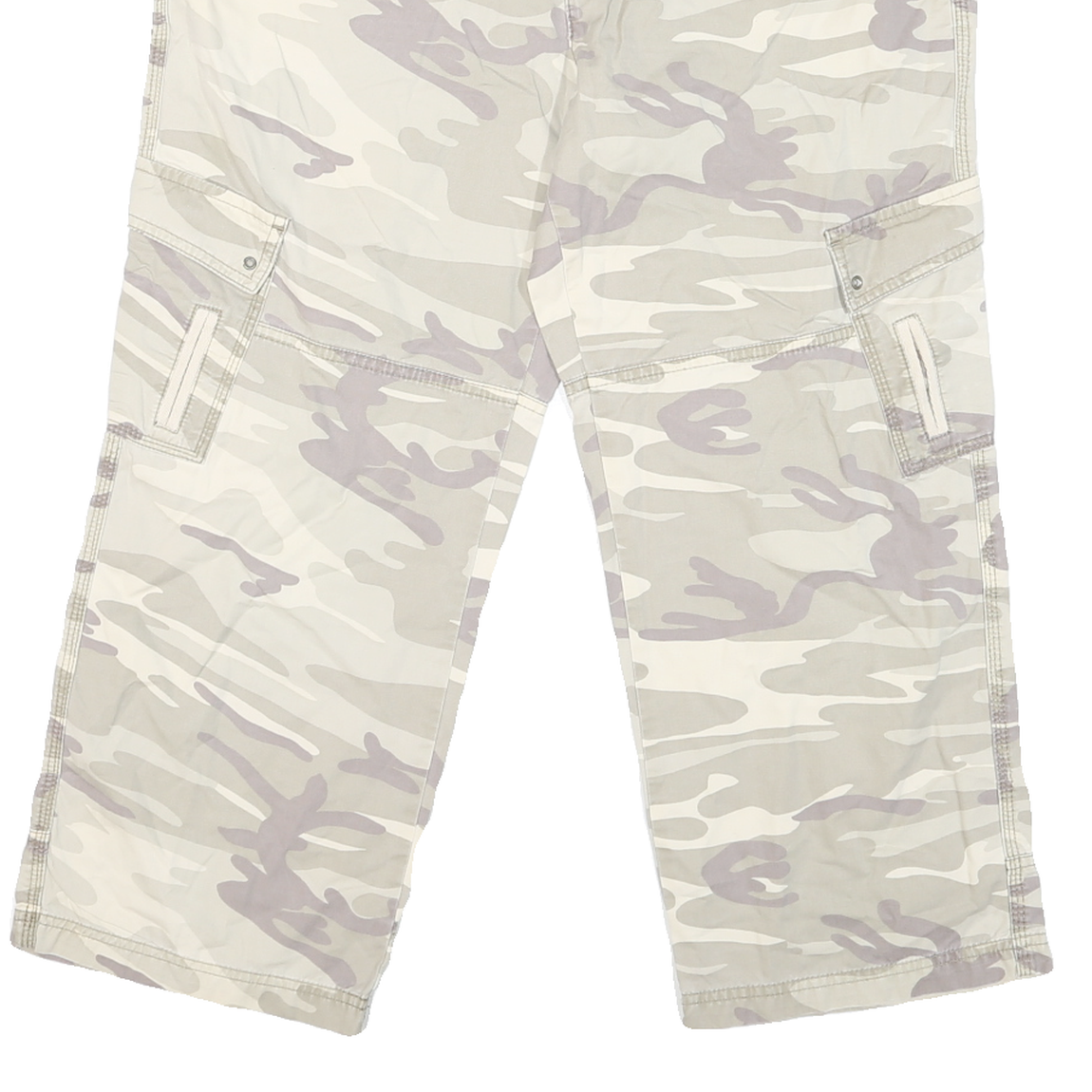 ESPRIT Mens Shorts Beige & Grey Camouflage Cargo L W36 Comfortable Fit