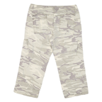 ESPRIT Mens Shorts Beige & Grey Camouflage Cargo L W36 Comfortable Fit