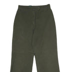 LAUREN RALPH LAUREN Womens Cotton Green Regular Straight Trousers W26 L25