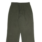 LAUREN RALPH LAUREN Womens Cotton Green Regular Straight Trousers W26 L25