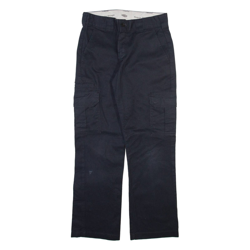 DICKIES Cargo Mens Trousers Black Regular Straight W30 L30