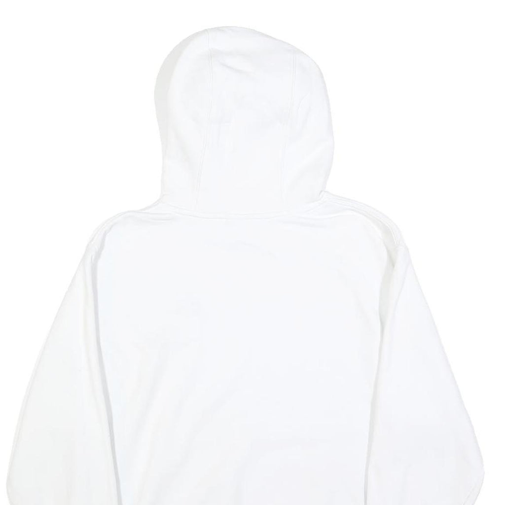 NIKE Mens White Pullover Hoodie S S Logo Cotton Blend Casual