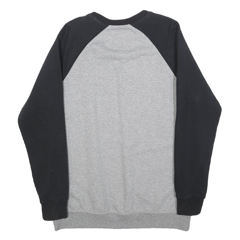 VANS Mens Grey & Black Crew Neck M Cotton Blend Sweatshirt Printed Logo