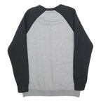 VANS Mens Grey & Black Crew Neck M Cotton Blend Sweatshirt Printed Logo