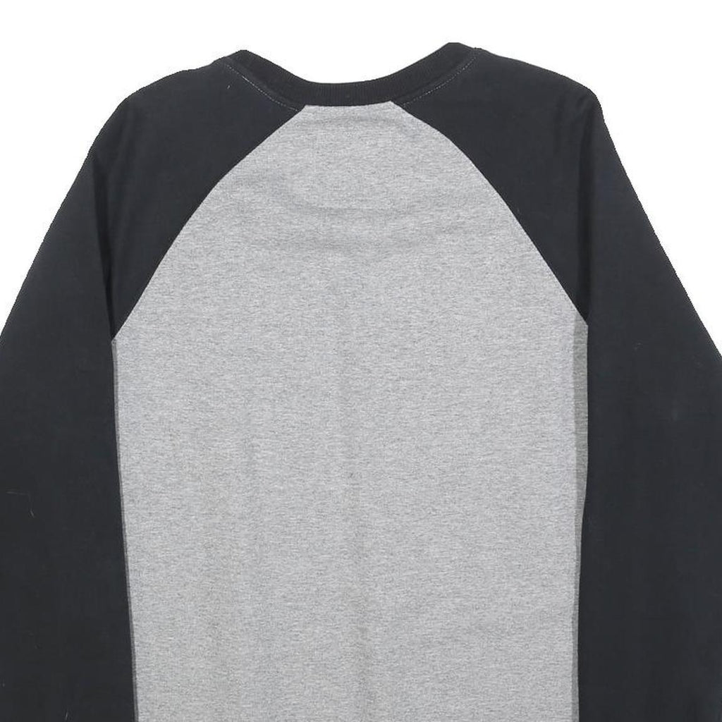 VANS Mens Grey & Black Crew Neck M Cotton Blend Sweatshirt Printed Logo