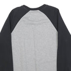 VANS Mens Grey & Black Crew Neck M Cotton Blend Sweatshirt Printed Logo
