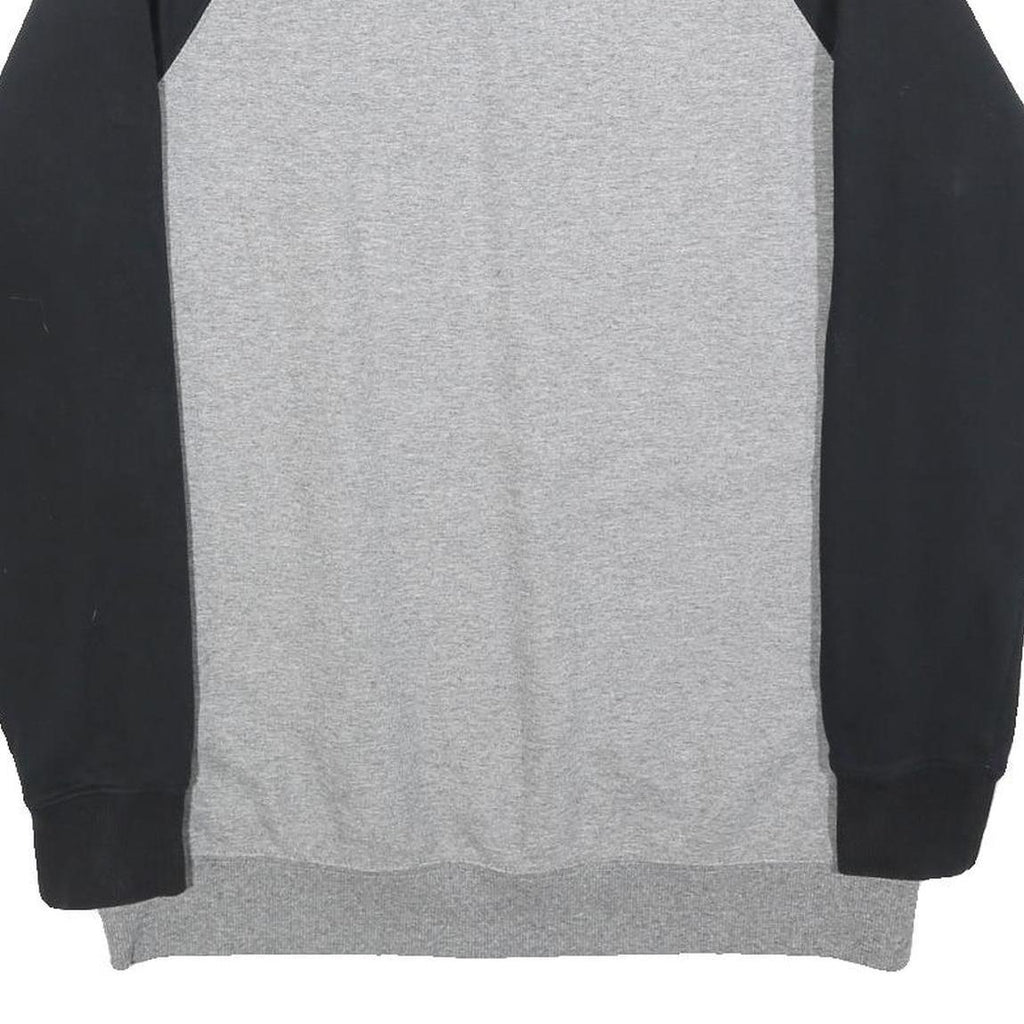 VANS Mens Grey & Black Crew Neck M Cotton Blend Sweatshirt Printed Logo