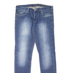 ARMANI JEANS J10 Mens Jeans Blue Slim Straight Stone Wash W33 L34