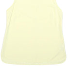 COAST Womens Yellow Sleeveless Top High Neck Plain UK 8 Summer Elegant