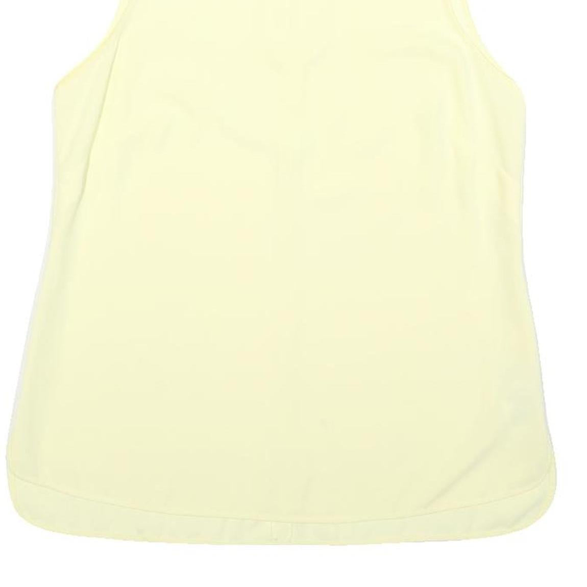 COAST Womens Yellow Sleeveless Top High Neck Plain UK 8 Summer Elegant