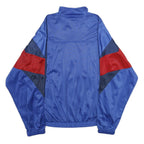SIMMONS Mens Blue Red & Navy Colourblock Zip Jacket 2XL Polyester Athletic Fit