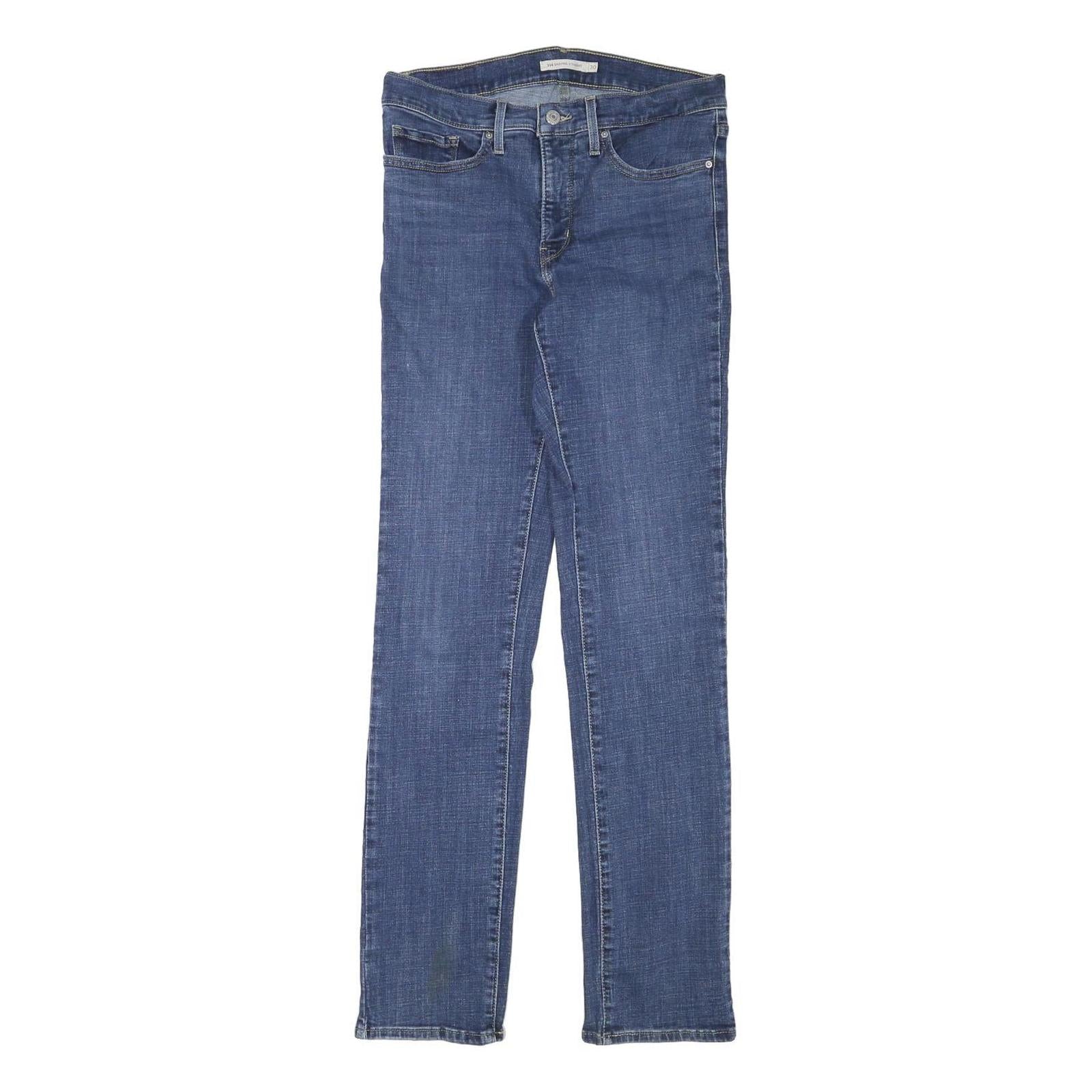 LEVI'S 314 Womens Jeans Blue Slim Skinny Denim Medium W31 L32 Stylish