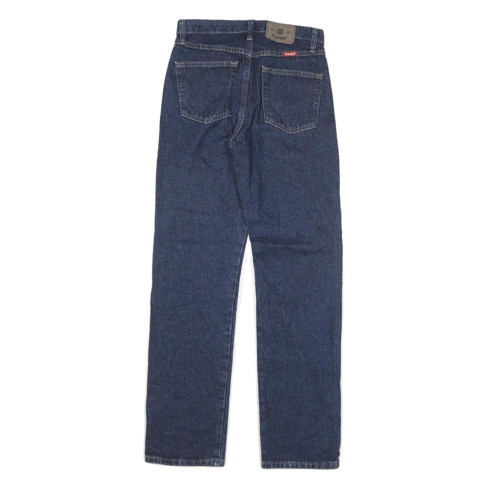 WRANGLER Mens Regular Blue Denim Jeans W28 L32 Classic Cotton Blend