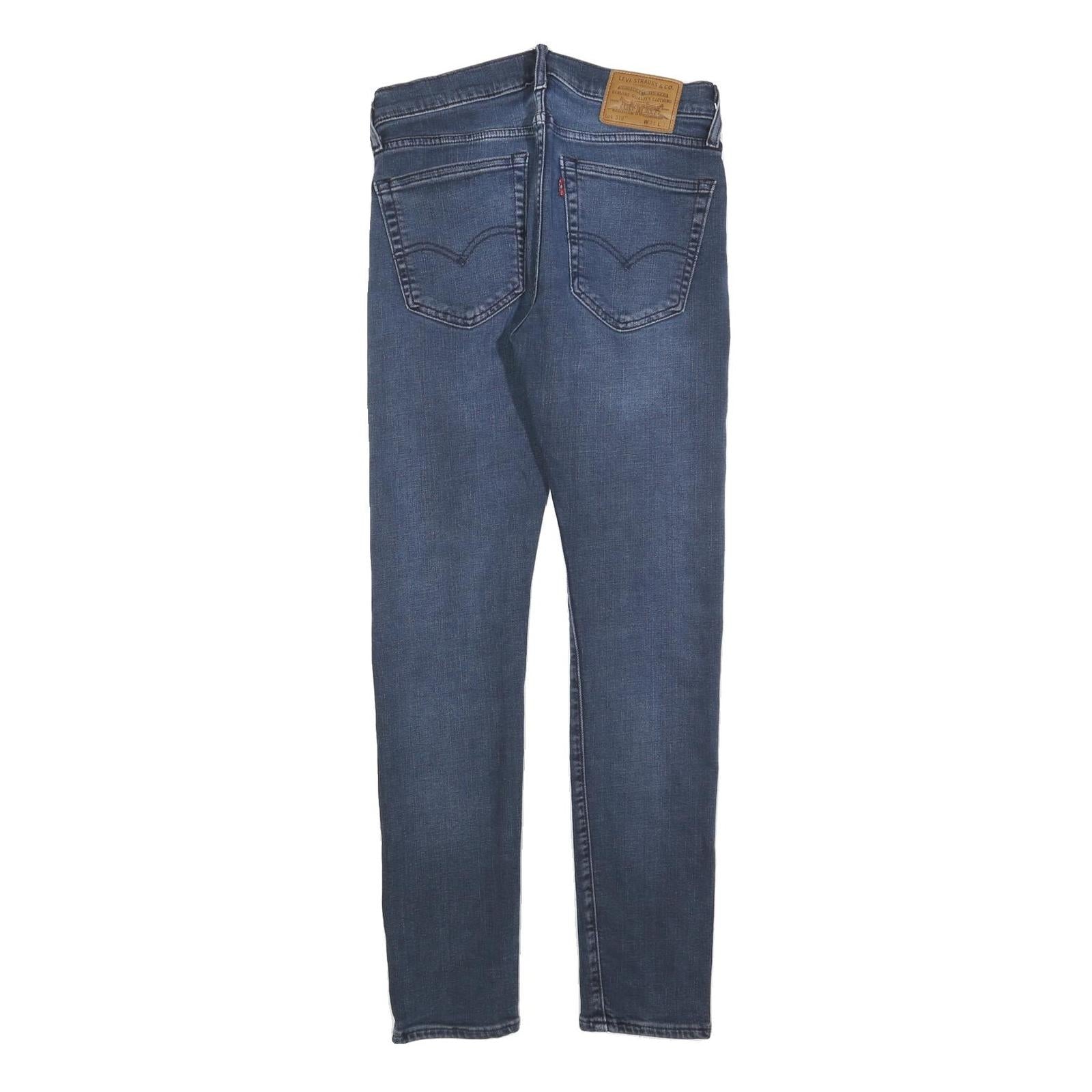 LEVI'S 519 BIG E Mens Slim Jeans Blue Denim W31 L32 Classic Cotton Blend Zip