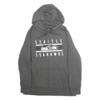 NFL Womens Grey Seattle Seahawks Pullover Hoodie M Cotton Blend