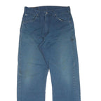 LEVI'S Mens Cotton Blue Regular Straight Trousers W32 L32 Classic Zip Closure