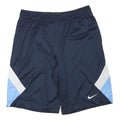NIKE Mens Shorts Navy Blue & Sky Blue Casual Sports L W30 Athletic Leisure