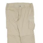 BERNWALDT Mens Polyester Blend Beige Regular Cargo Trousers W36 L28 Lightweight