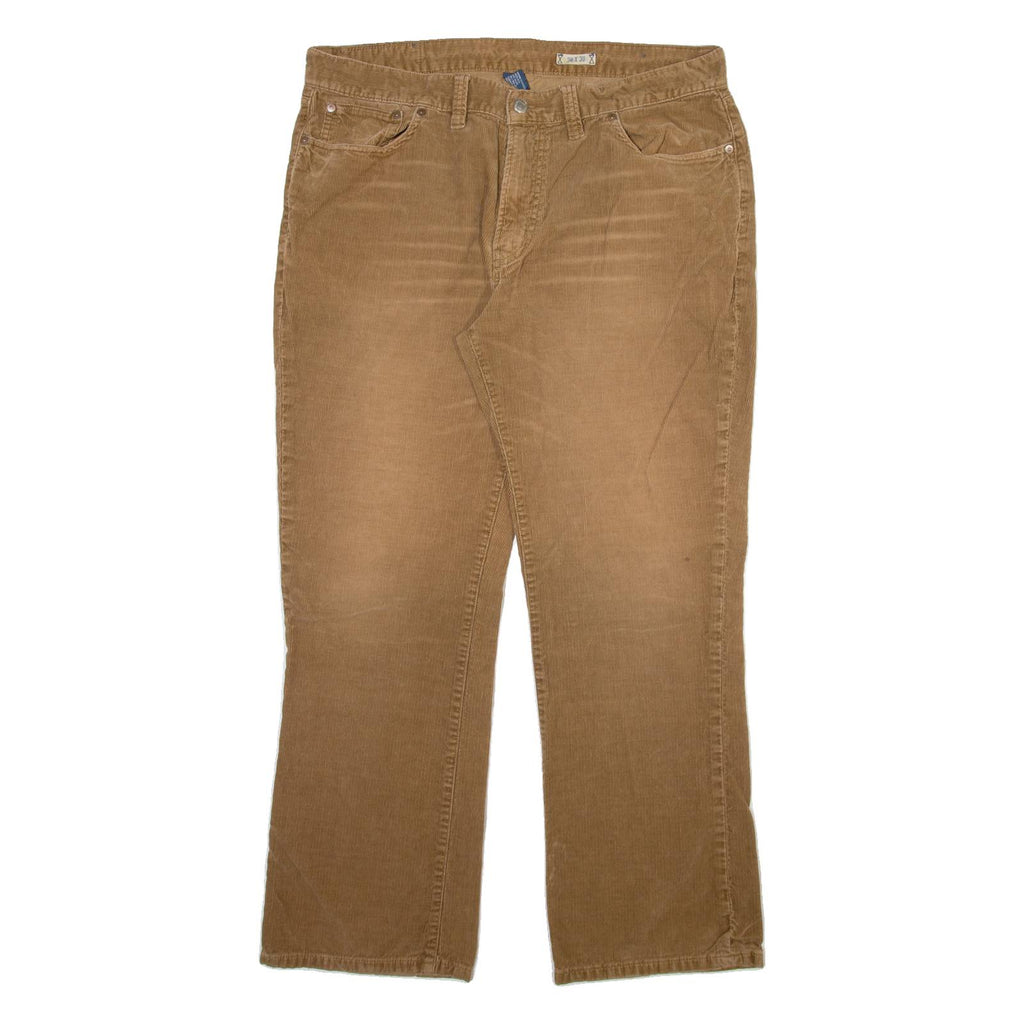 POLO RALPH LAUREN Mens Corduroy Trousers Brown Regular Straight W38 L30
