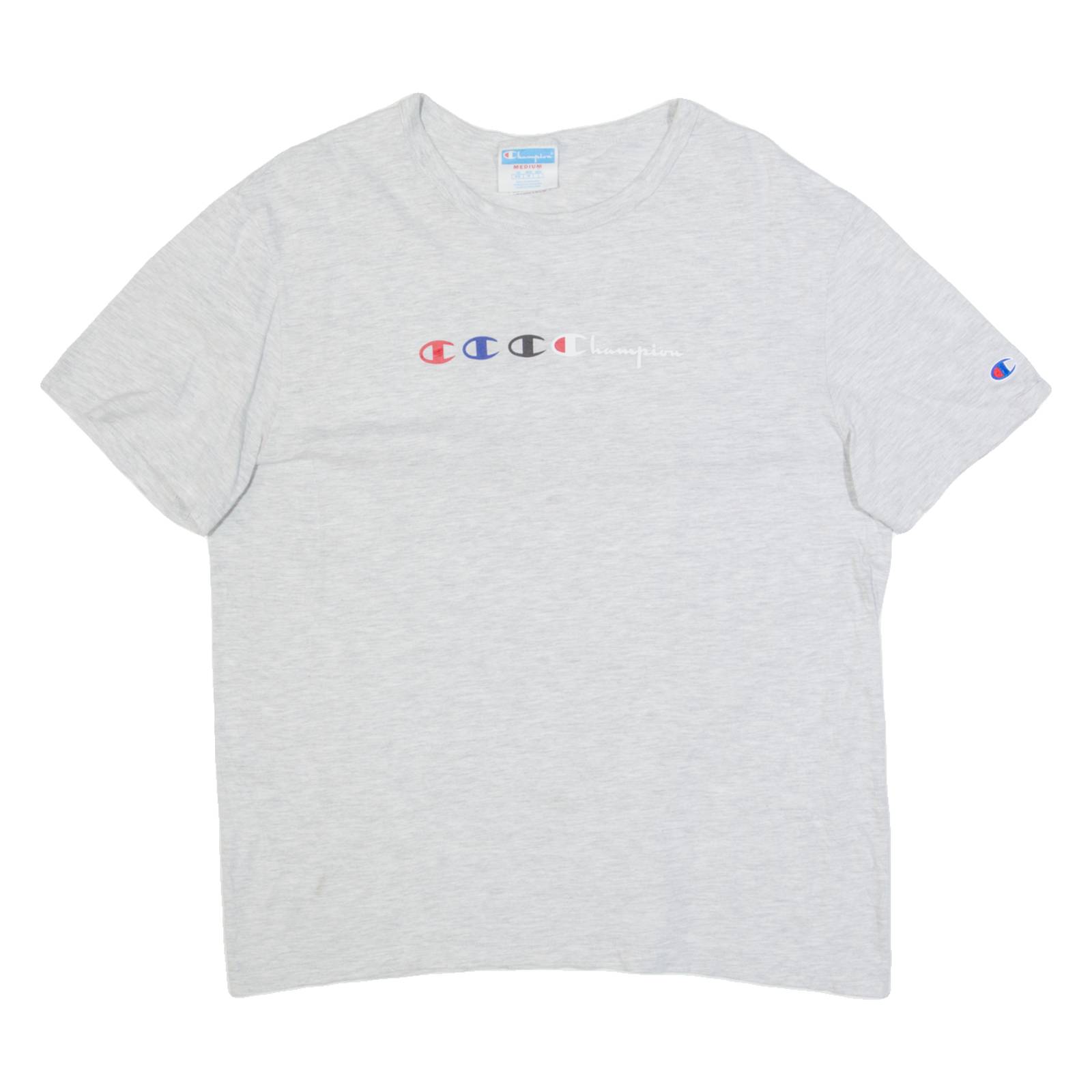 CHAMPION Womens T-Shirt Grey M