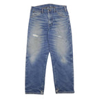 DICKIES Mens Lined Regular Fit Blue Denim Straight Leg Cotton Jeans W33 L30