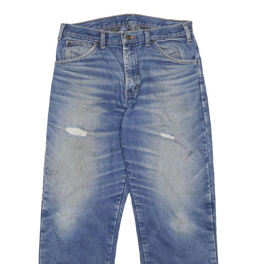 DICKIES Mens Lined Regular Fit Blue Denim Straight Leg Cotton Jeans W33 L30
